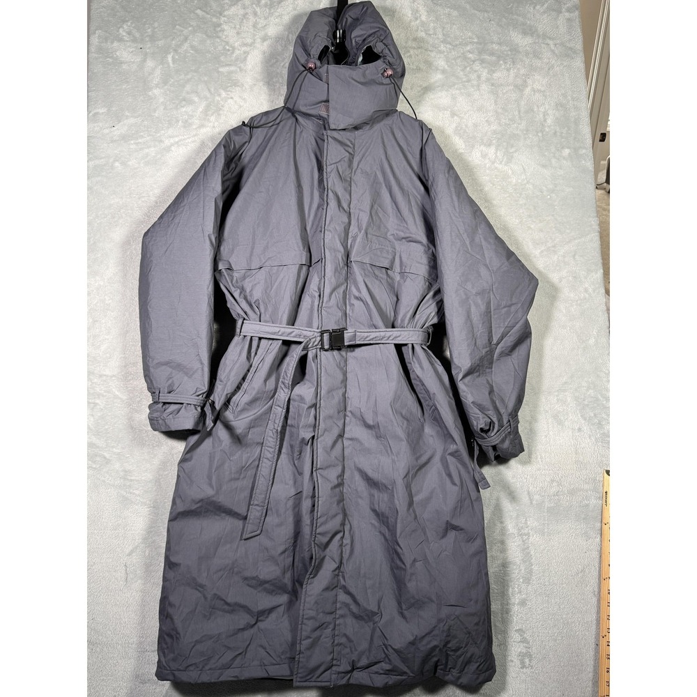 Vintage Eddie Bauer Coat Mens LT Large Tall Blue Gore-Tex Down Parka Hooded Long